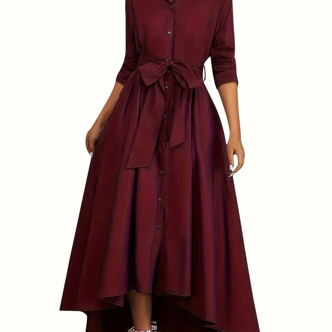 Nynke | Perfect Maxi Button Dress for Parties