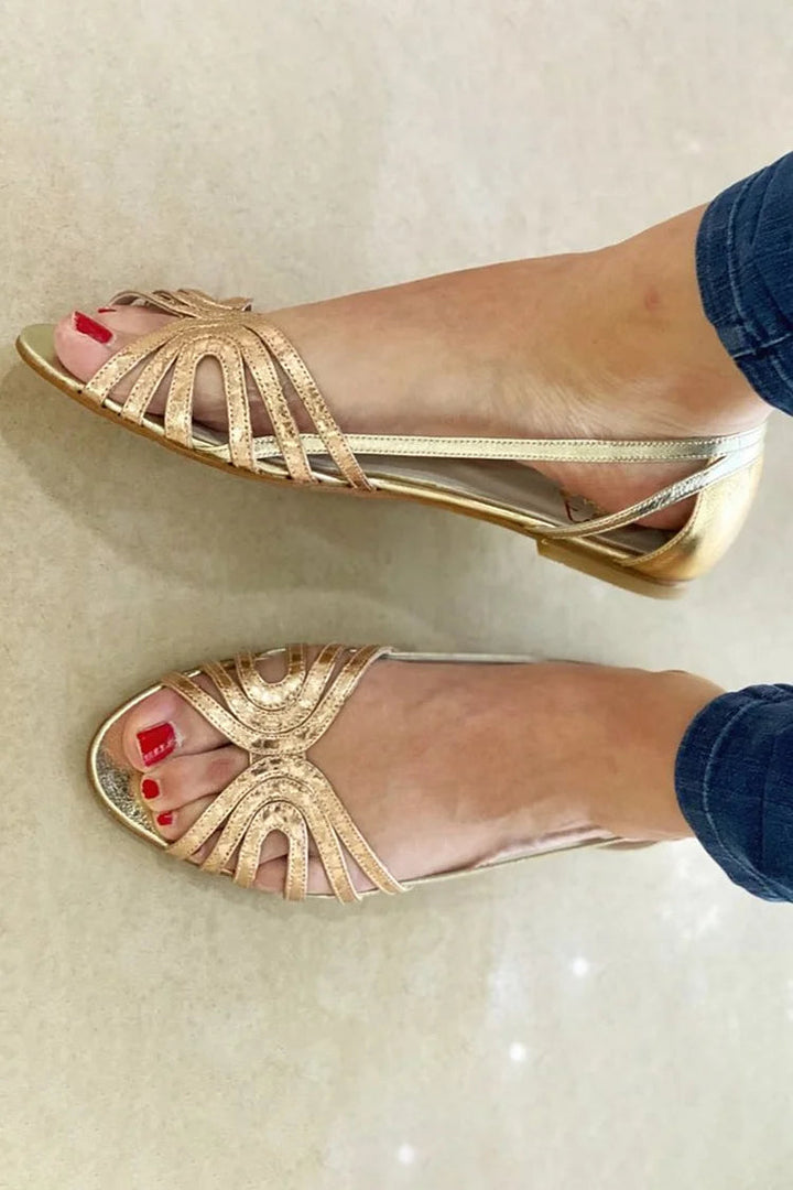 Eleonora | Golden Summer Sandals