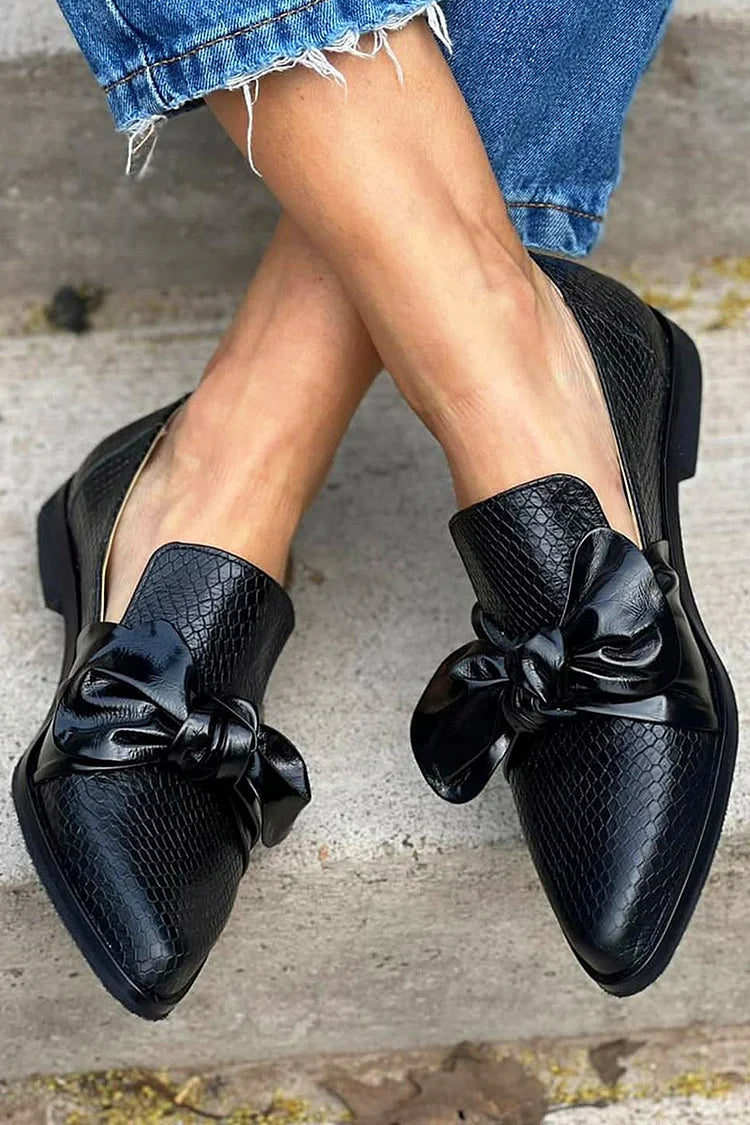 Chelsea - Elegant Slip-Ons with Bow