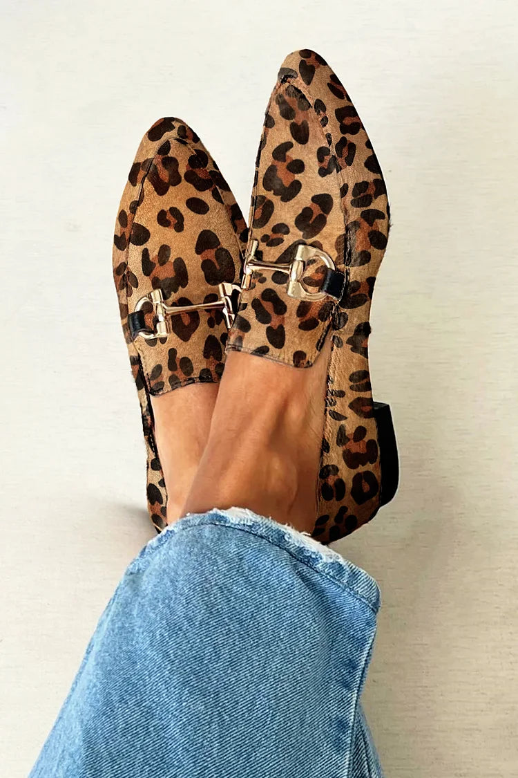Gia - Elegant Leopard Moccasins