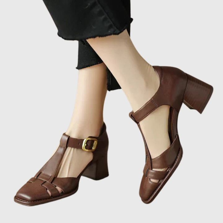 Famke | Sandals with Square Toe
