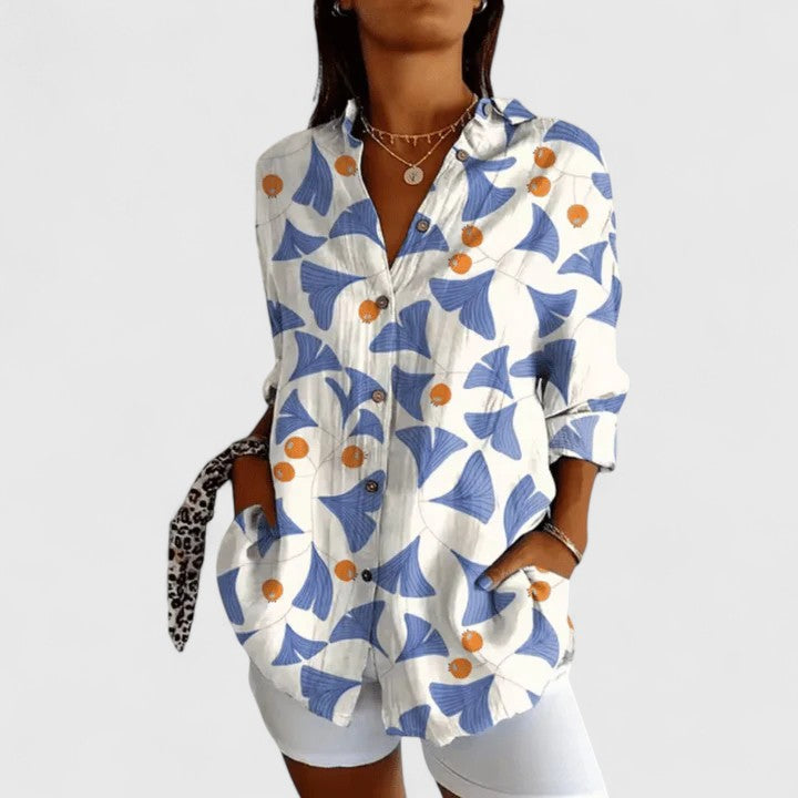 Rebecca | Elegant Blouse with Floral Print