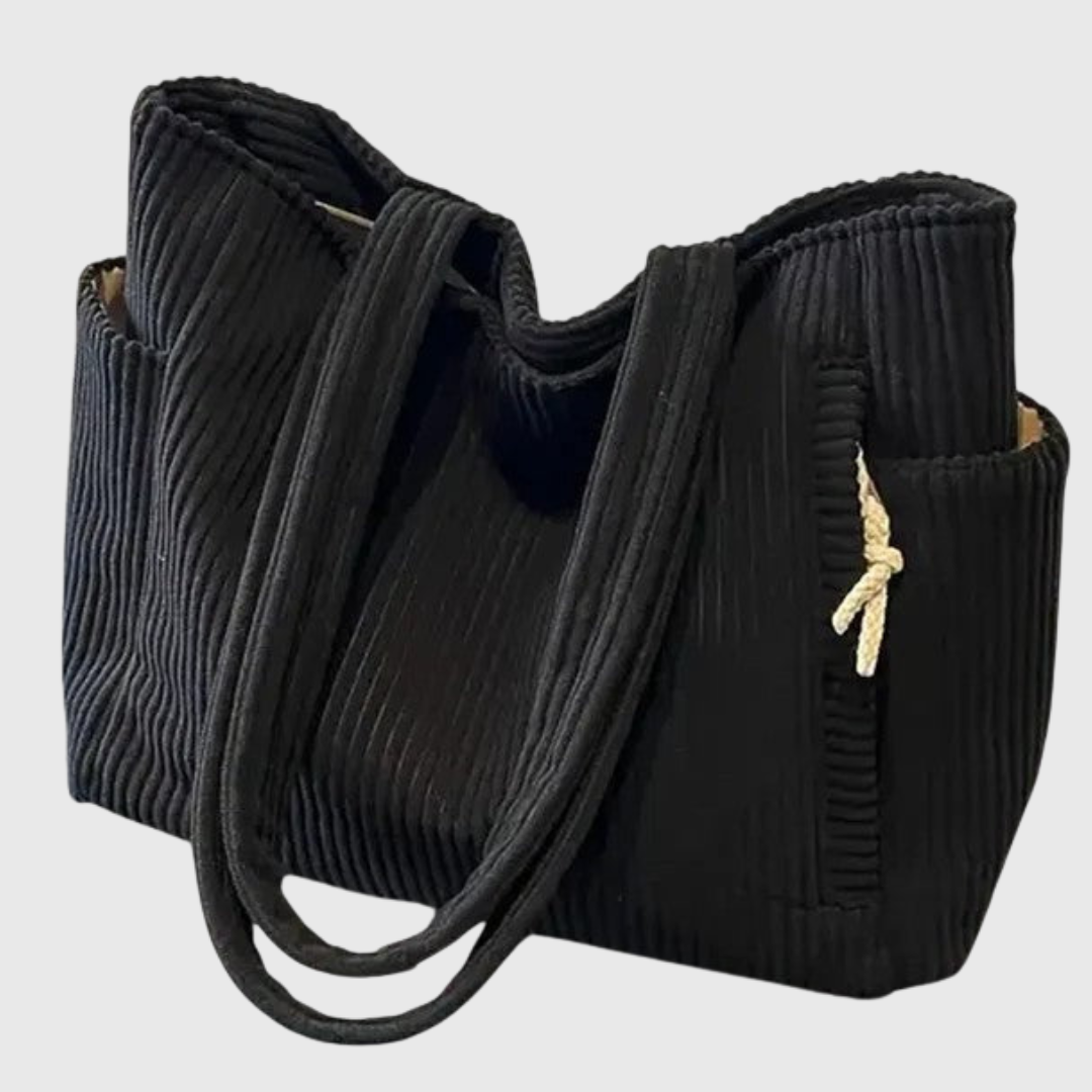 Silvia | Luxe ribbed bag with trendy cord details