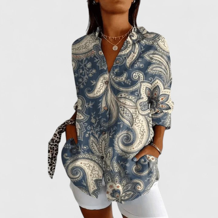 Rebecca | Elegant Blouse with Floral Print