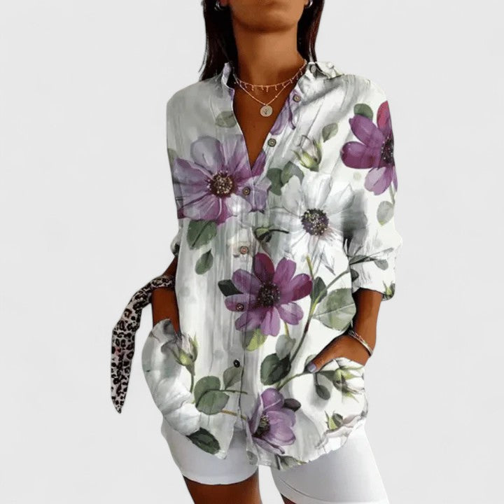 Rebecca | Elegant Blouse with Floral Print