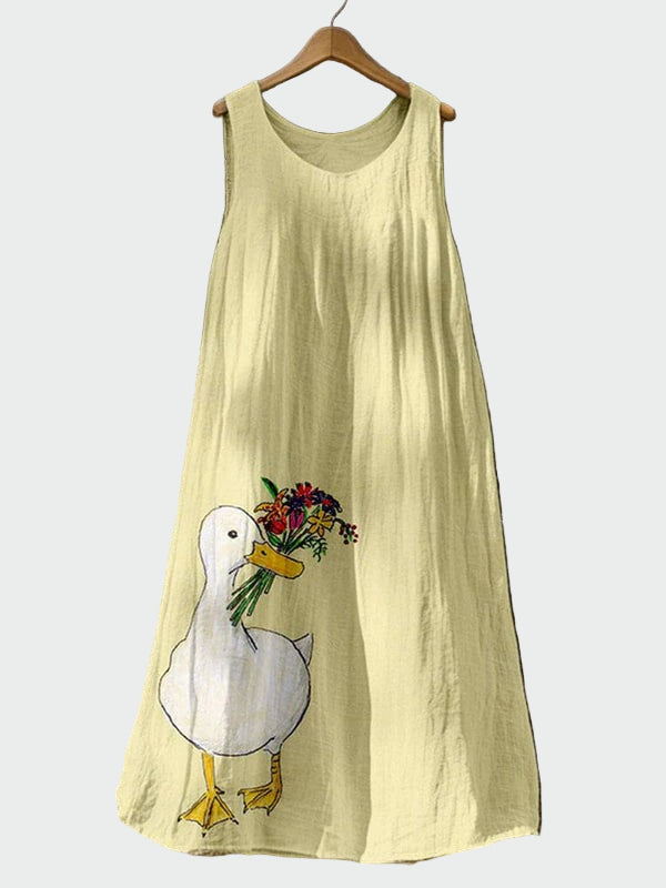Duck Print Dress