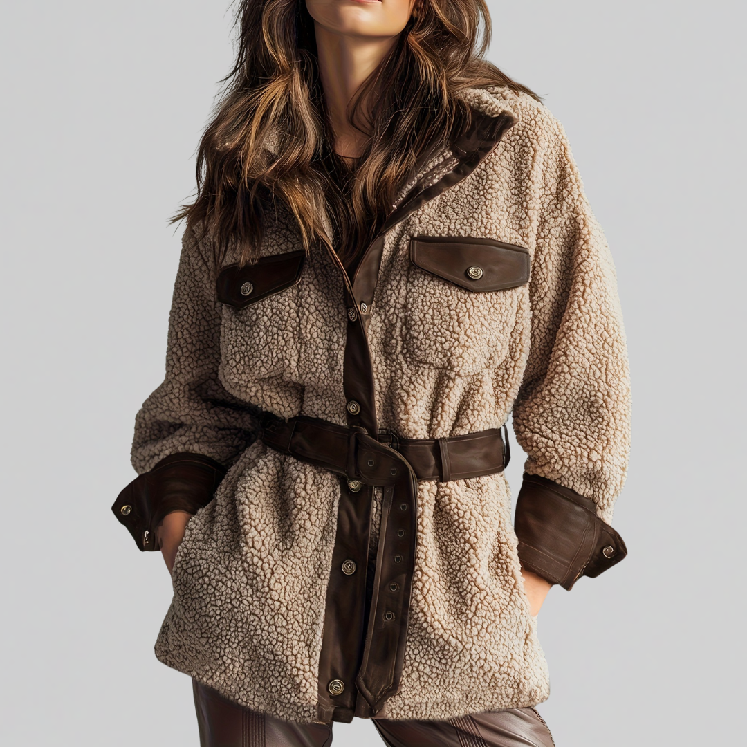Laura | Teddy Belt Coat