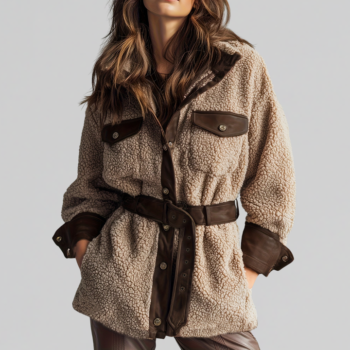 Laura | Teddy Belt Coat