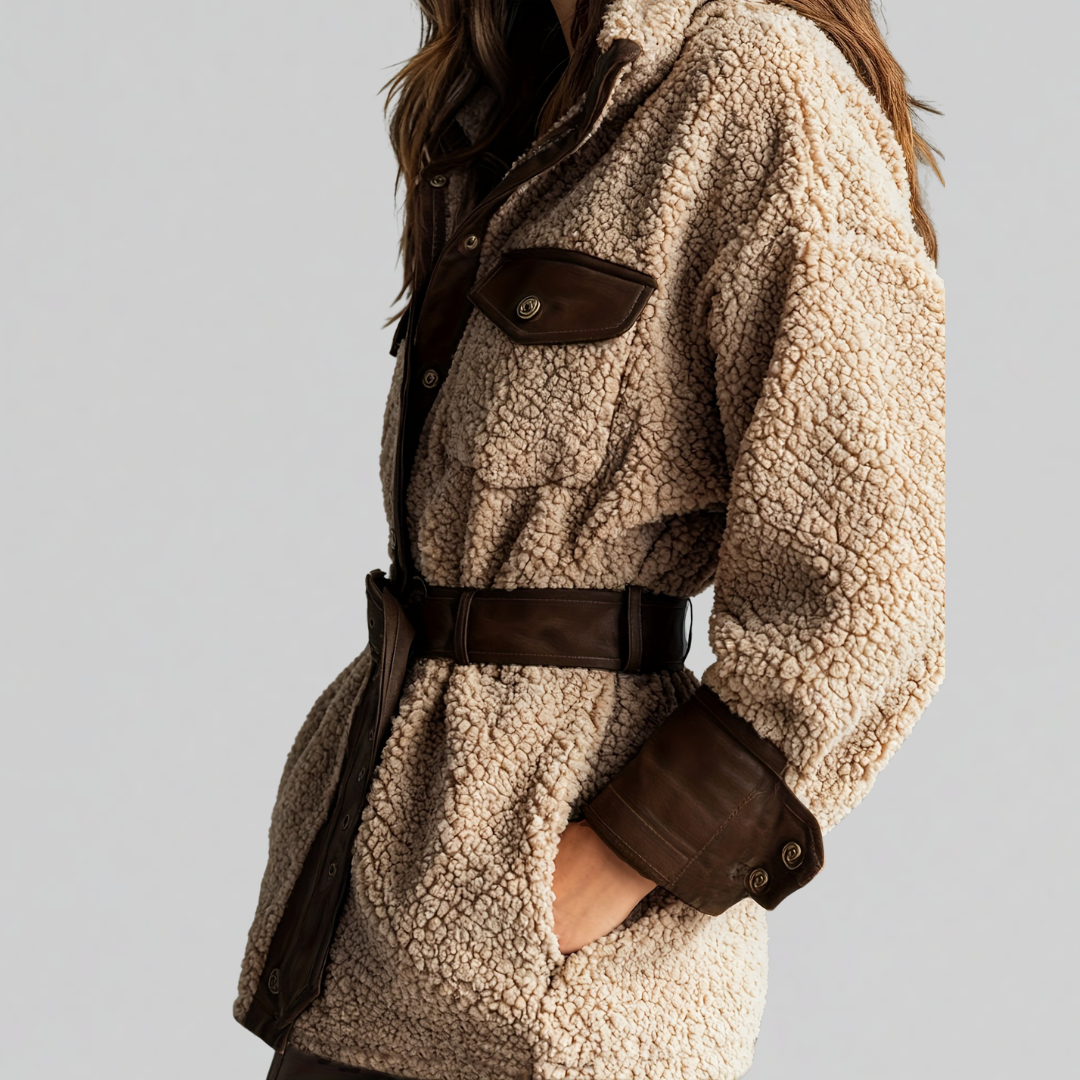 Laura | Teddy Belt Coat