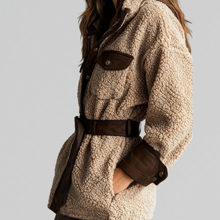 Laura | Teddy Belt Coat