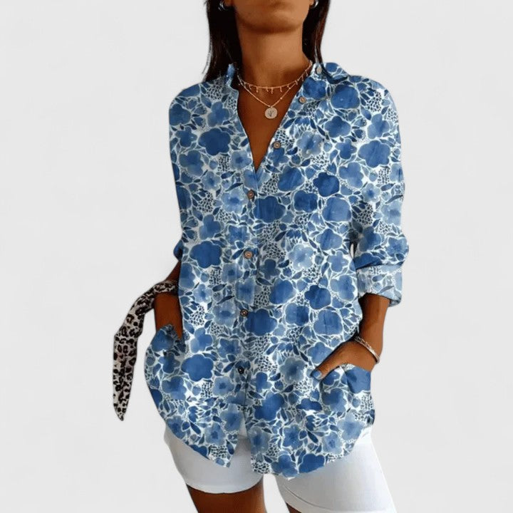 Rebecca | Elegant Blouse with Floral Print