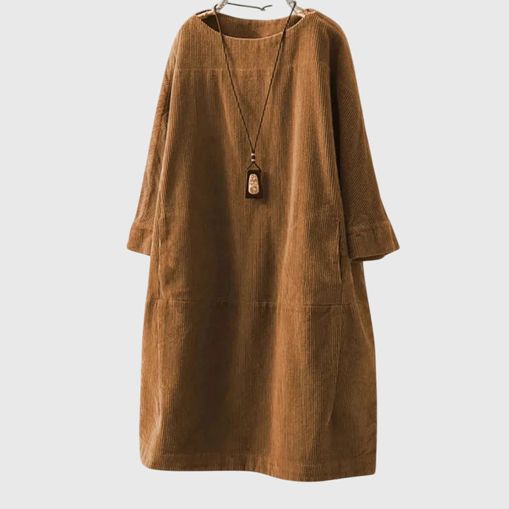 Jette | Cotton Velvet Midi Dress