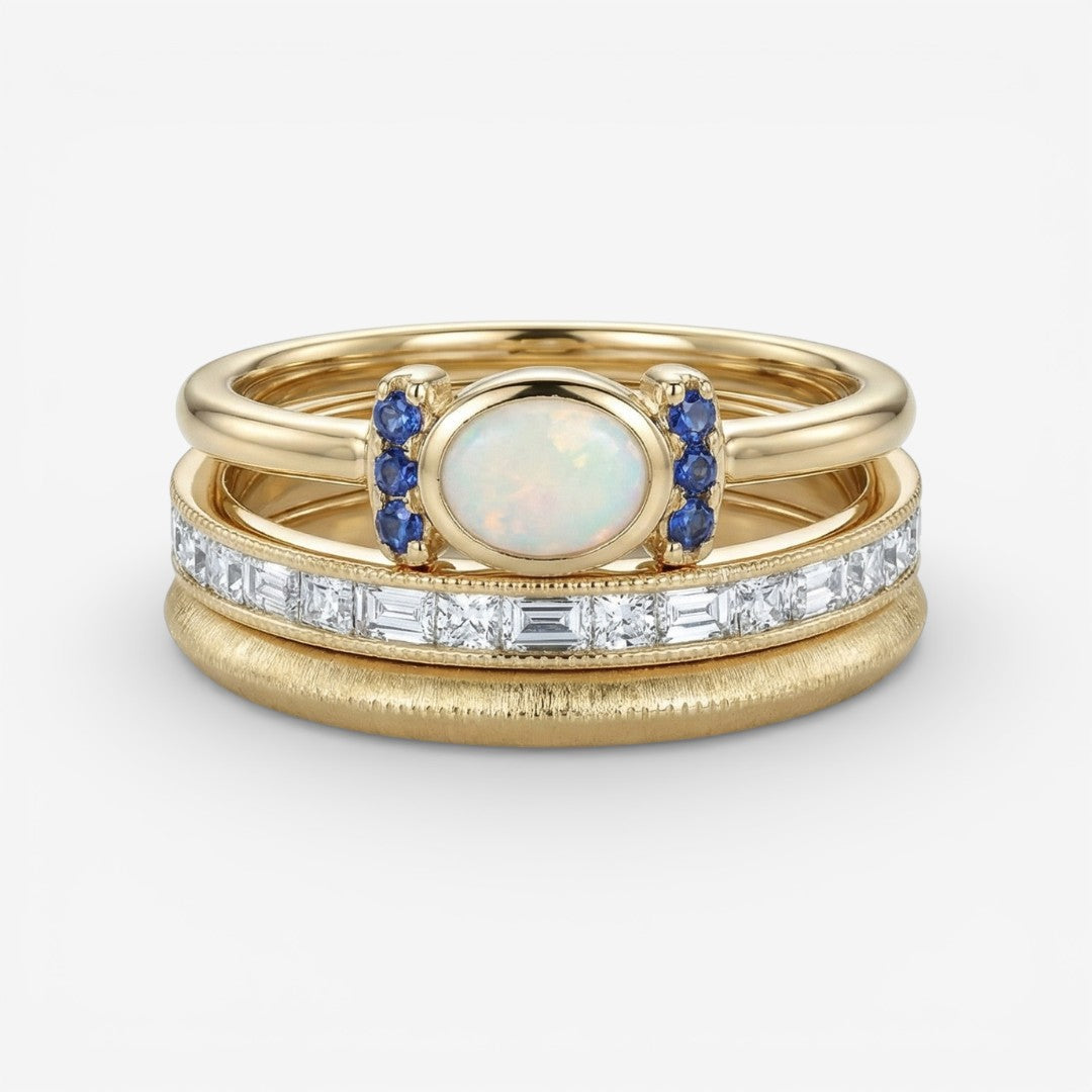 Oprah - Vintage Gold Ring Set
