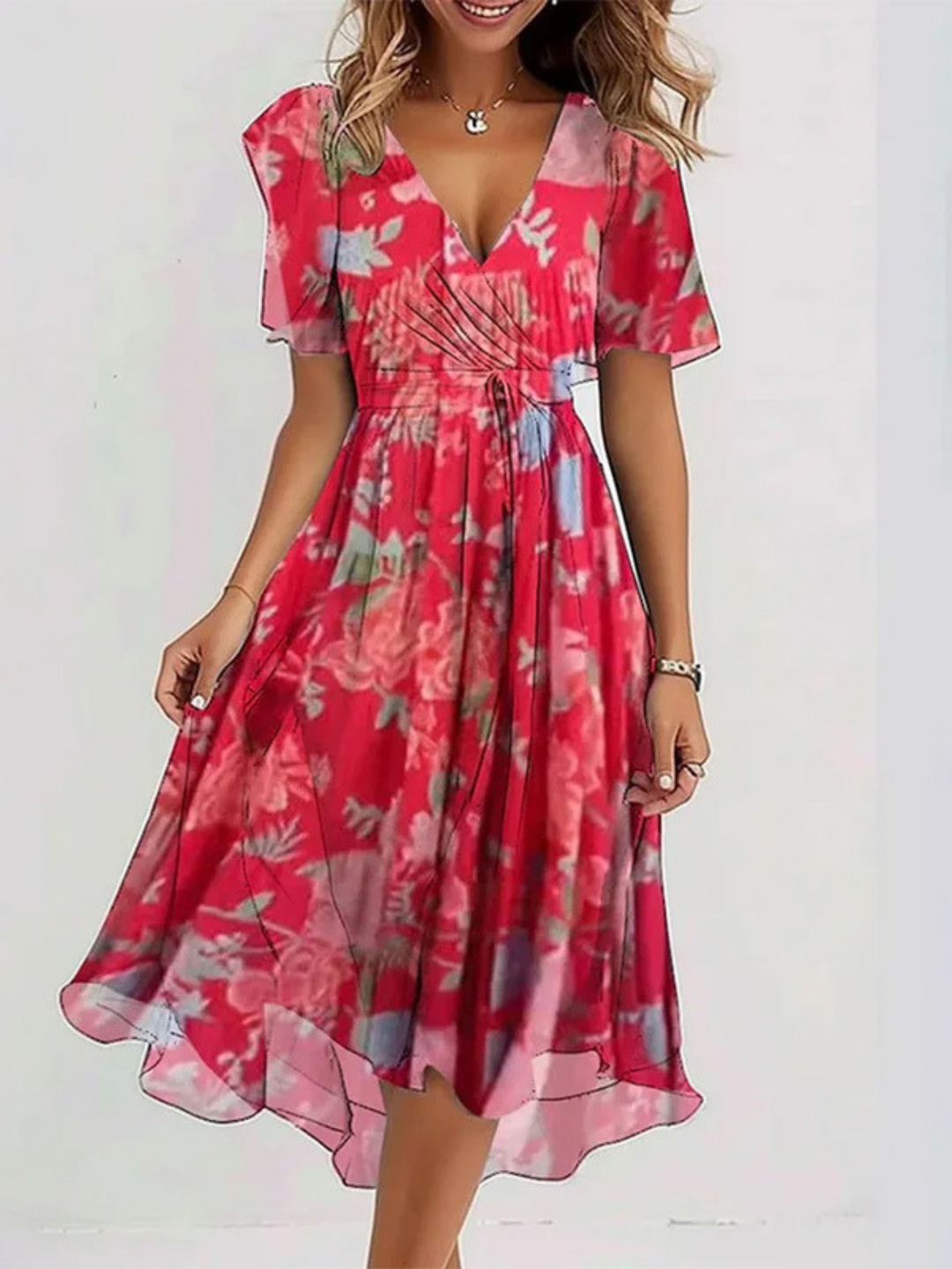 Isa | Summer Dress with Belly Coverage