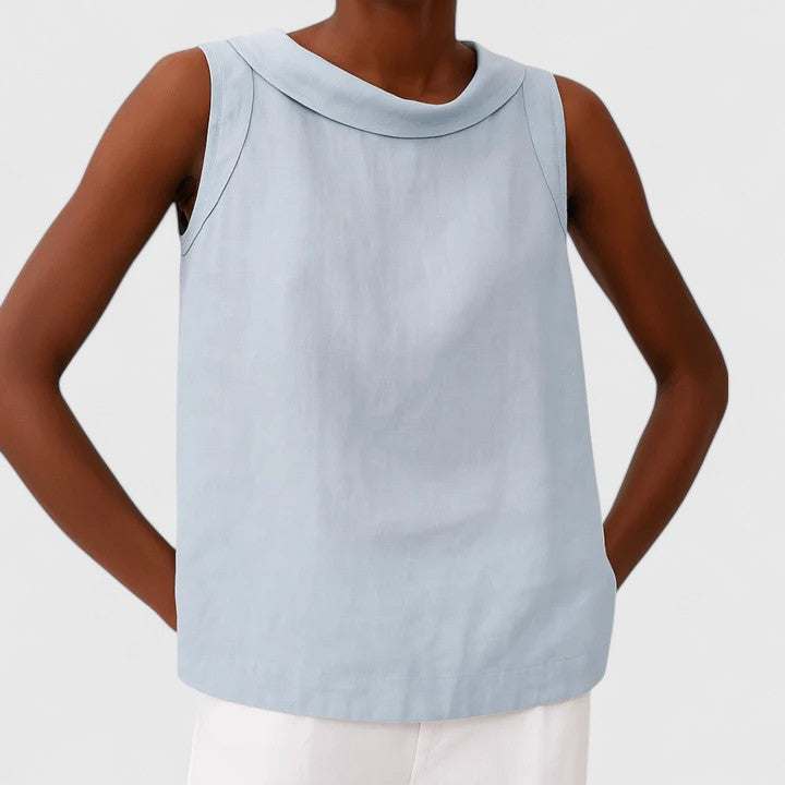Lydia | Elegant Top with Collar
