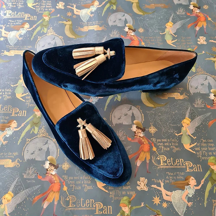 Celestia - Elegant Slip-Ons with Fringes