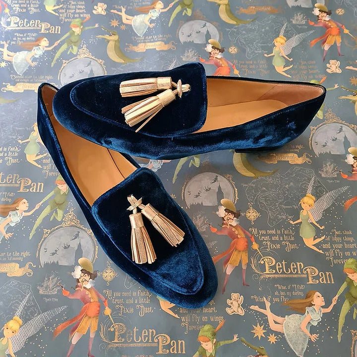 Celestia - Elegant Slip-Ons with Fringes
