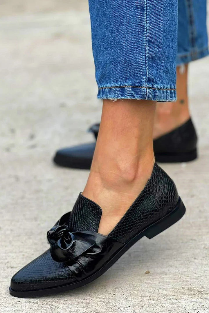 Chelsea - Elegant Slip-Ons with Bow