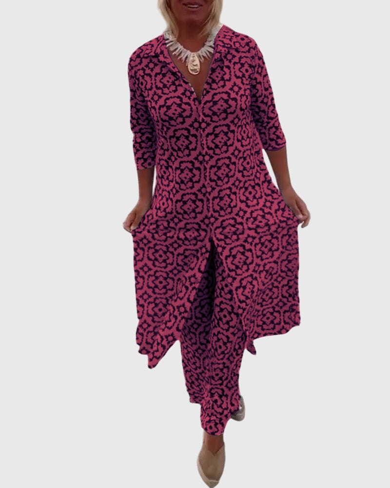 Jojanneke | Elegant Vintage Two-Piece Set