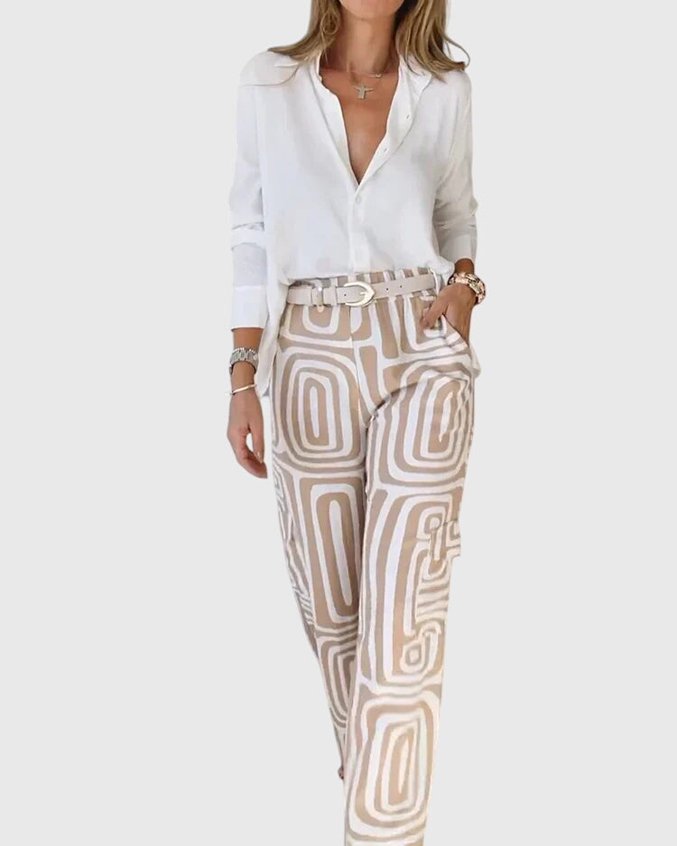 Lottie | Elegant Pants + Blouse & Free Belt