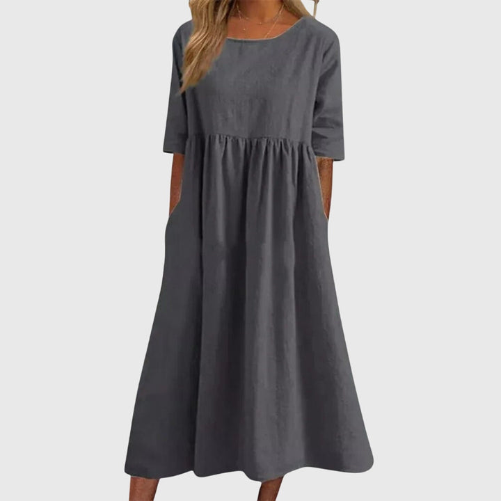 Sandra | Elegant Short Sleeve Dress