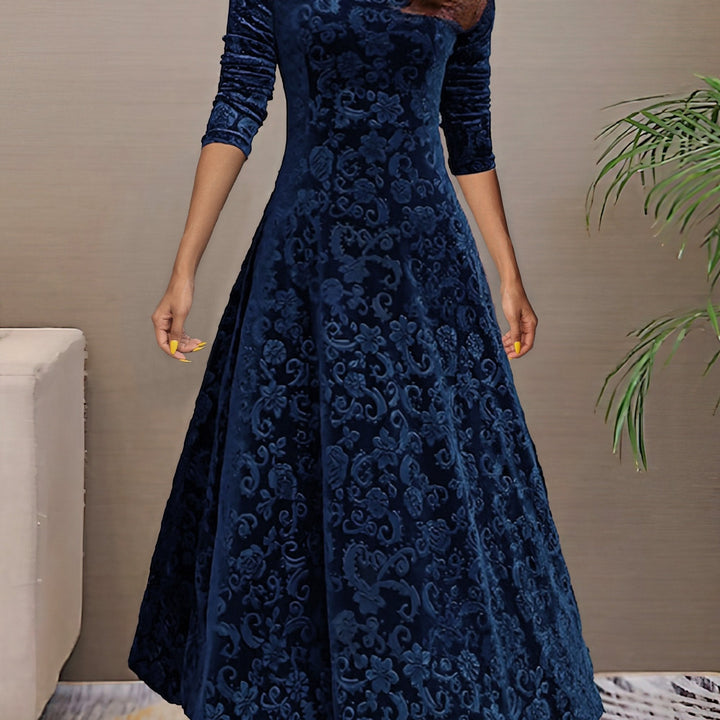 Carine | Elegant Velvet Dress for Holidays