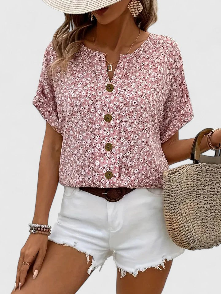 Christel | Elegant Floral Top for Summer