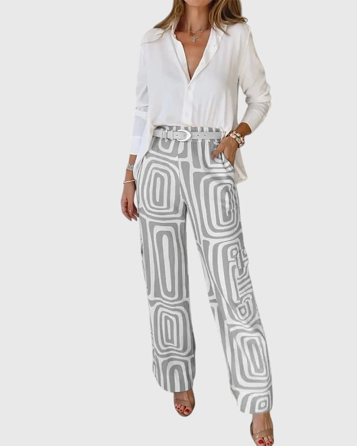Lottie | Elegant Pants + Blouse & Free Belt