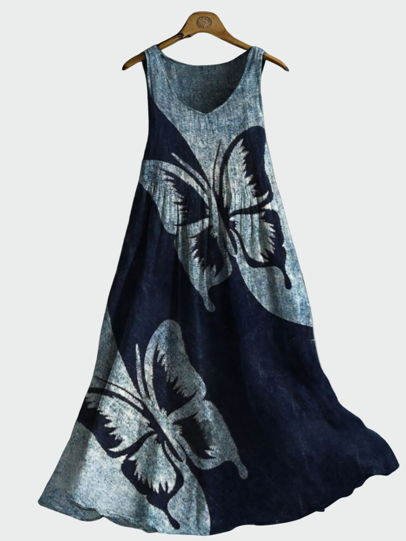 Dress with Butterfly Print