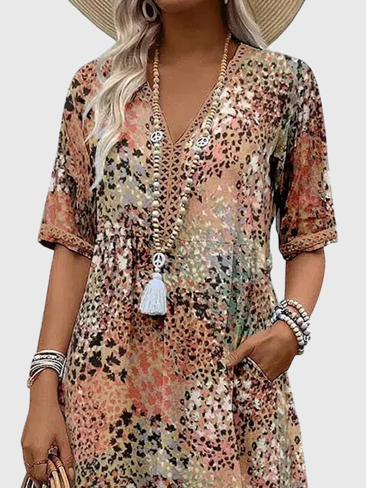 Sophie | Elegant Midi Floral Dress
