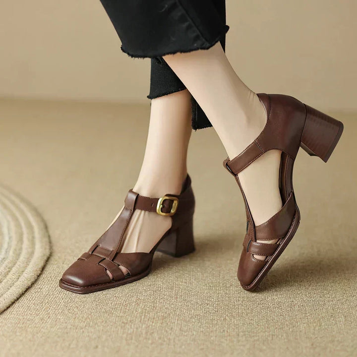 Famke | Sandals with Square Toe