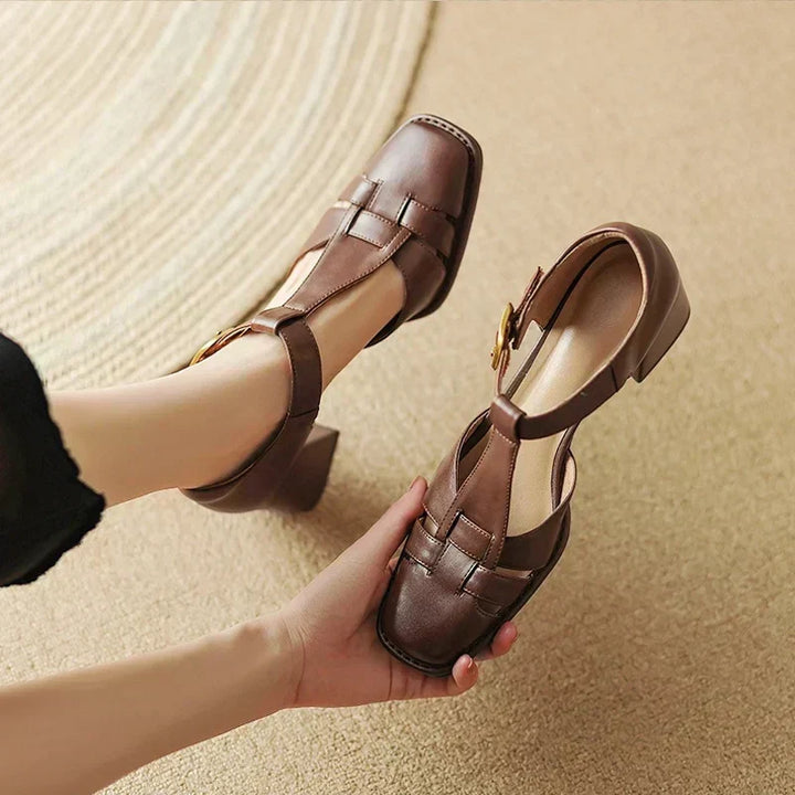 Famke | Sandals with Square Toe
