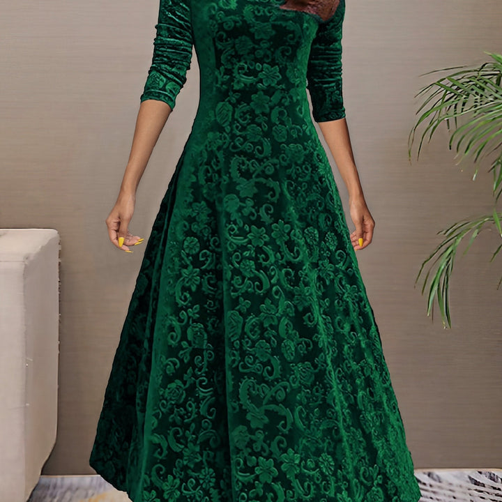 Carine | Elegant Velvet Dress for Holidays