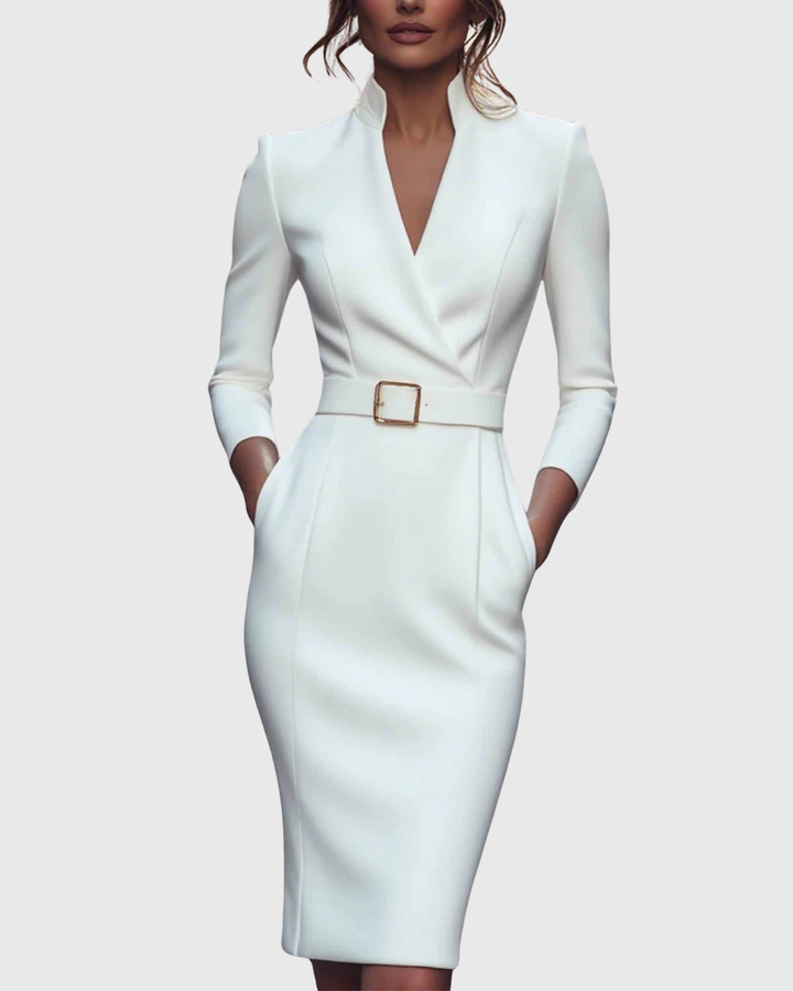 Loes | The Maxi Power Dress with Belt