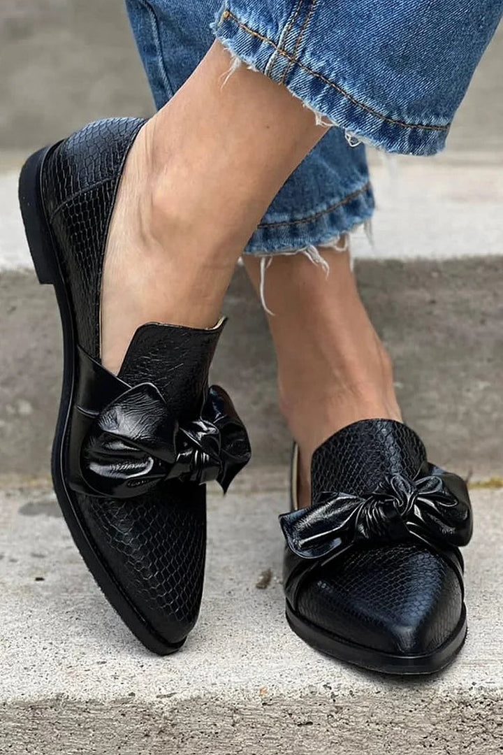 Chelsea - Elegant Slip-Ons with Bow