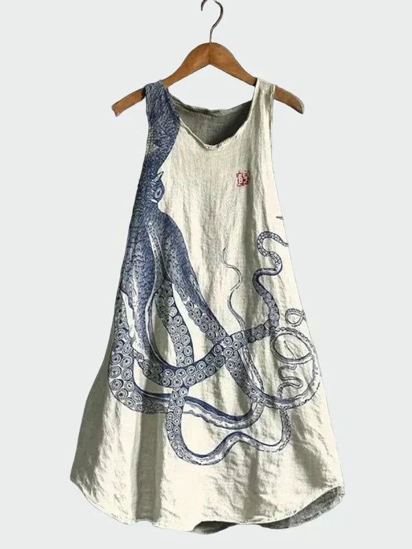 Dress with Tentacle Pattern
