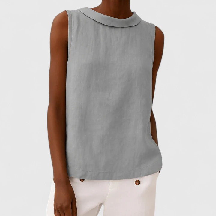 Lydia | Elegant Top with Collar