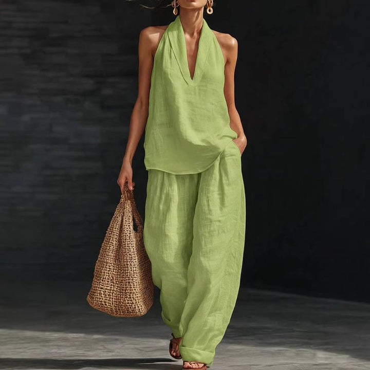 Hildegard | Two-Piece Woven Linen Set