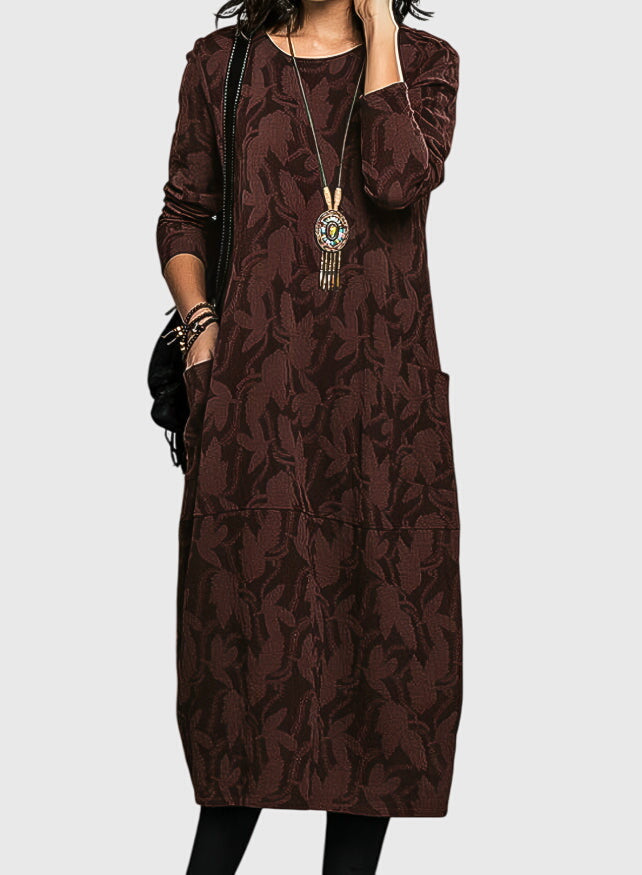 Janneke | Casual Dress with Round Neck