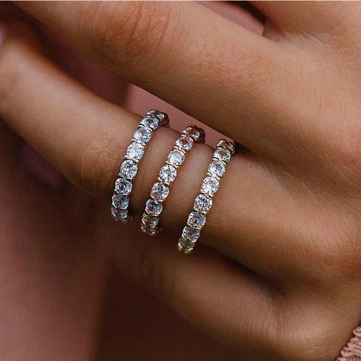 Élise – Diamond ring with double band