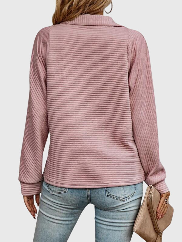 Nora | Elegant Sweater with Half Zip