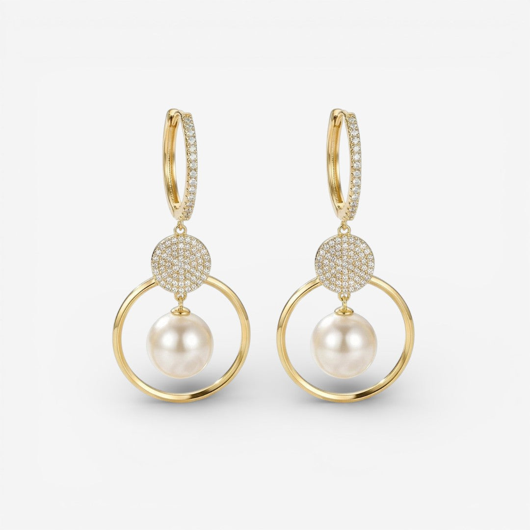 Zerra Luxe Earrings with Cultured Pearl
