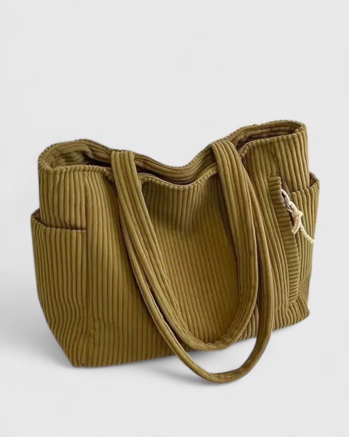 Silvia | Luxe ribbed bag with trendy cord details