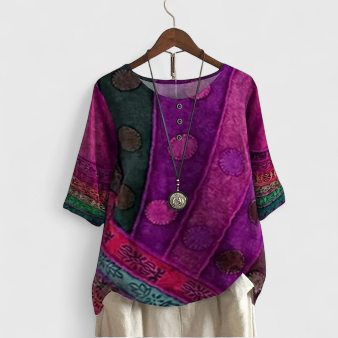 Carine | Elegant Boho Top