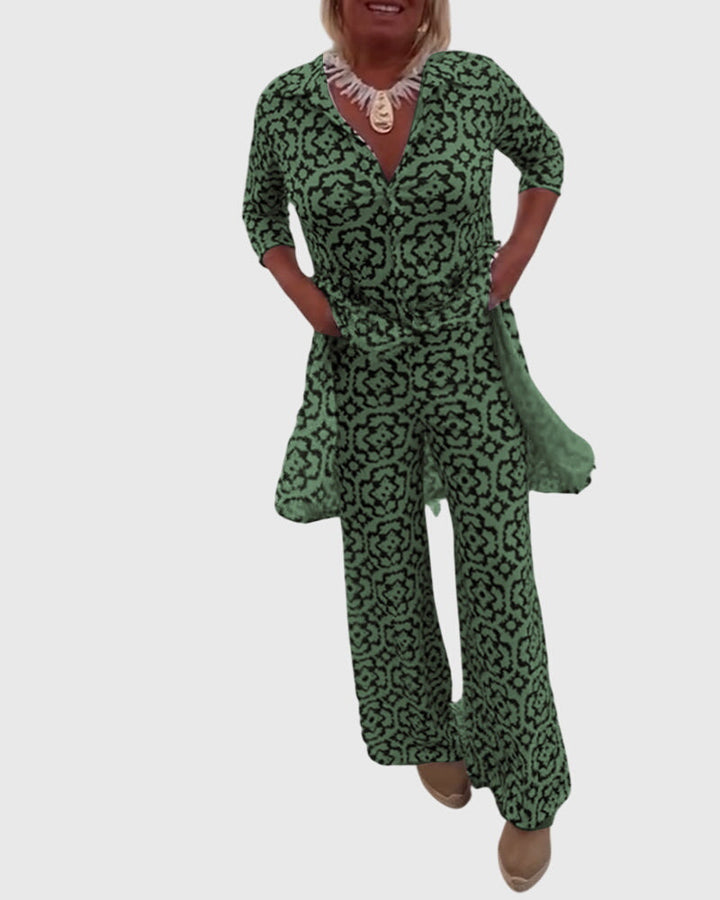 Jojanneke | Elegant Vintage Two-Piece Set