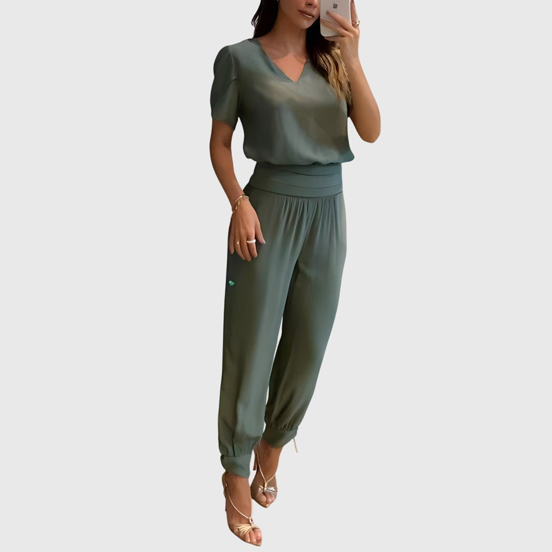 Melanie | Elegant Blouse and Pants Set