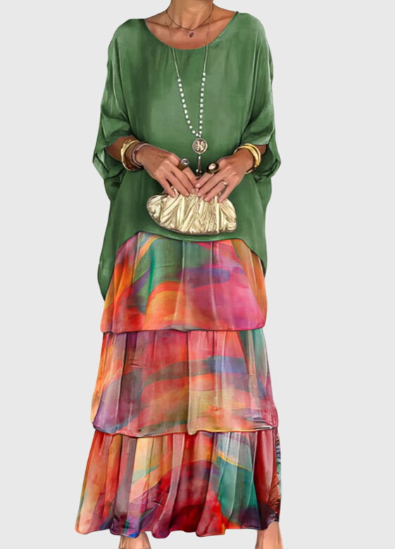 Marjolein | Elegant Long and Flowing Dress