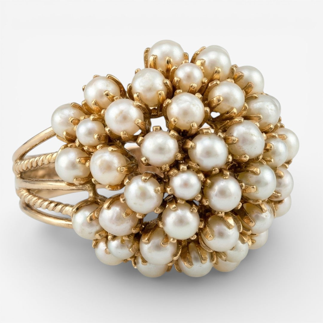 Bush - Ring with Wrapped Pearls