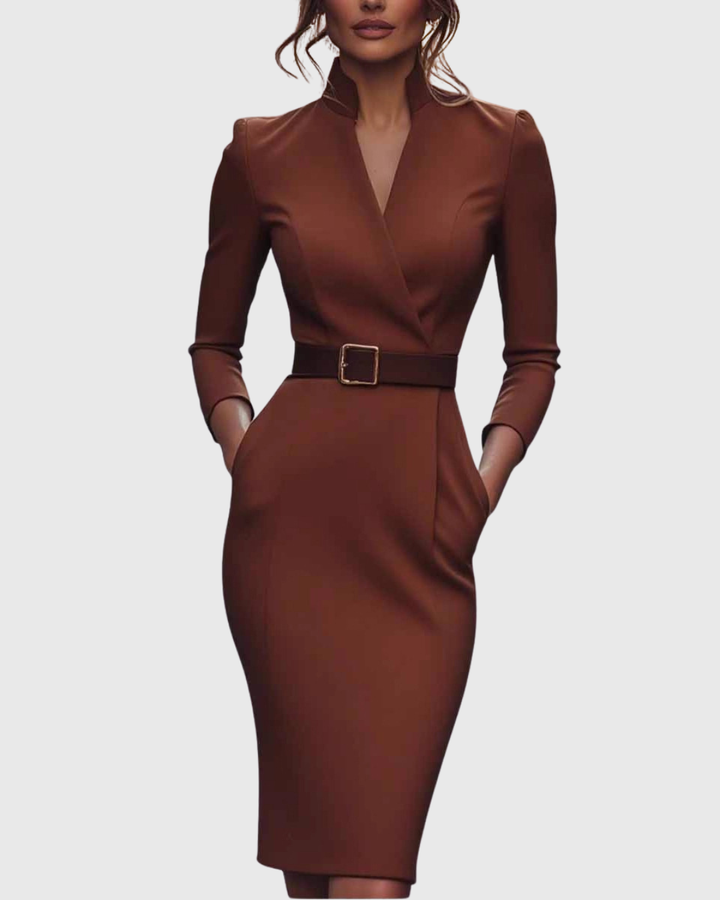 Loes | The Maxi Power Dress with Belt