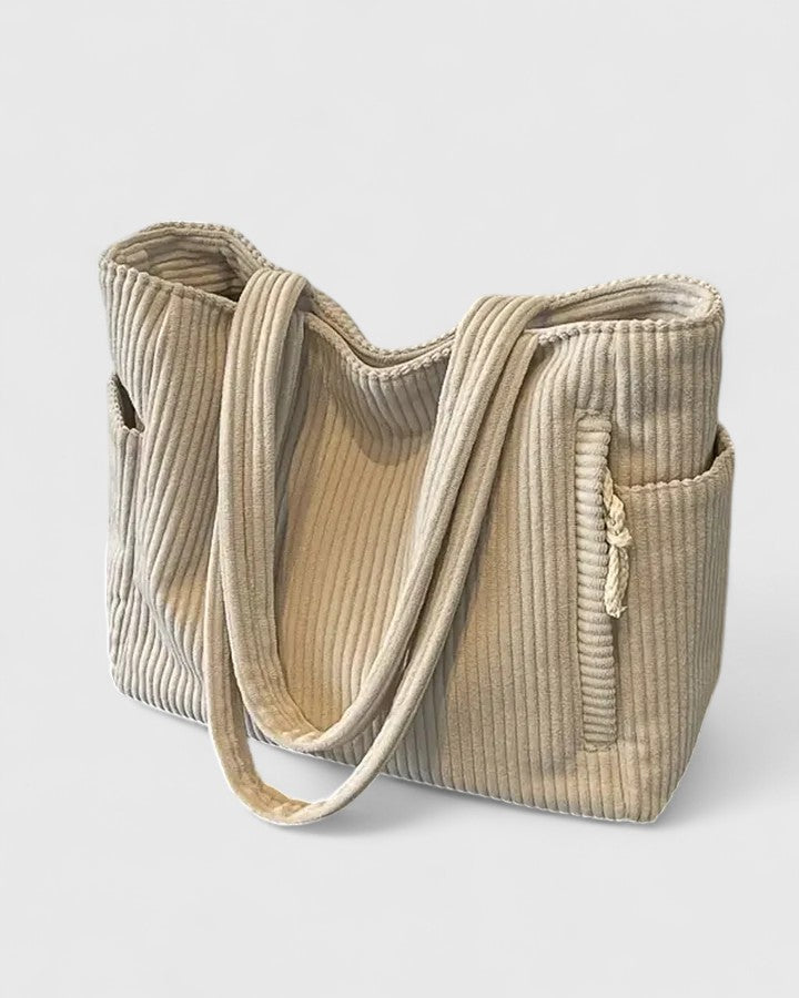 Silvia | Luxe ribbed bag with trendy cord details